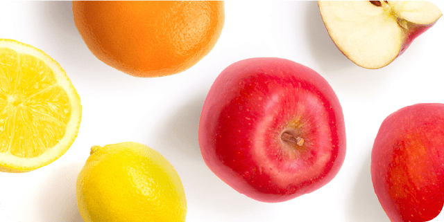 AHA（フルーツ酸）＊4配合